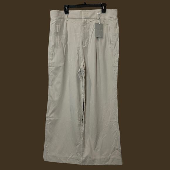 Everlane Way High Drape Pant Wide Leg Hi-Rise Sandstone Women 8S Inseam 29 NWT - Picture 4 of 13